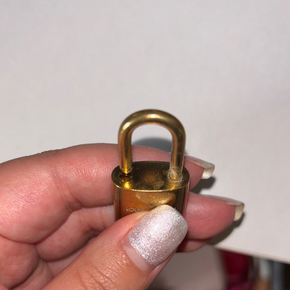 Louis Vuitton Gold-Tone Padlock with Key - 309 - GUC - Picture 6 of 6
